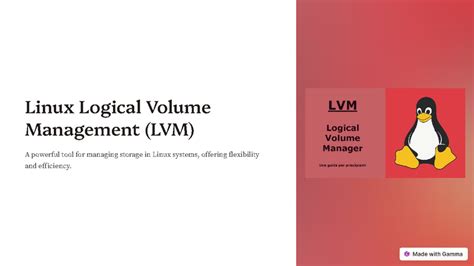 Linux LVM Guide: Managing Storage Efficiently in Linux Systems - Studocu