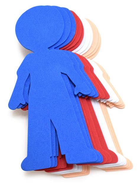 Foam Cut Out People Die Cut, Kids Cut Out Shapes, Classroom Cutouts of ...