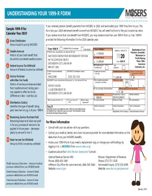 Fillable Online UNDERSTANDING YOUR 1099-R FORM 20 - Missouri State ...