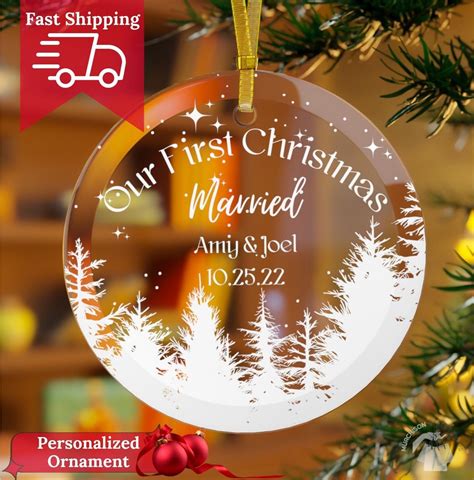 Our First Christmas Together Ornament 2026 Married Couple Ornament ...