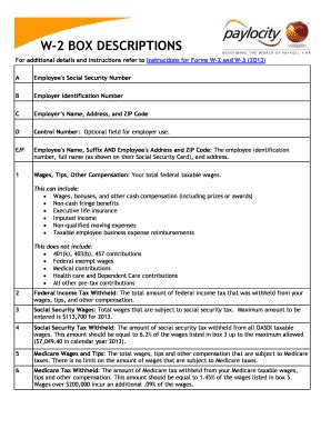 Paylocity W2 - Fill and Sign Printable Template Online