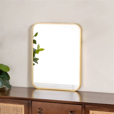 Wall Decor Mirror Gold 20 x 16 Inches Online - Premium Wall Mirror ...