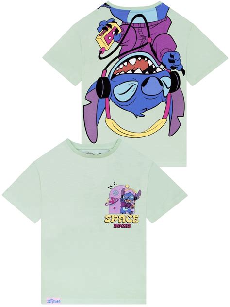 Buy Character Green Disney Lilo And Stitch T-Shirt Space Rocks from ...