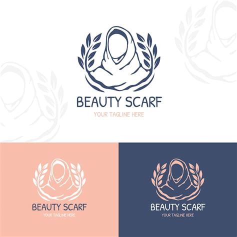 Hand drawn scarf logo design | Free Vector