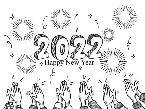 Szczęśliwego Nowego Roku 2022 ręce ludzi, którzy świętują nowy rok ...