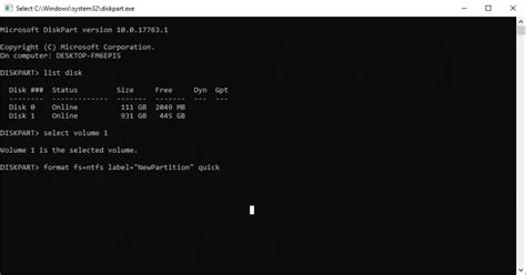 How to Format Using Diskpart 的图像结果