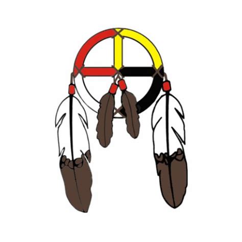 First Arrows Medicine Wheel Feather Chain