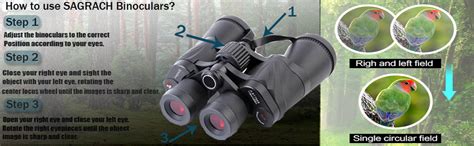 Buy Sagrach Binoculars for Outdoors | Water Resistant Durbin for ...