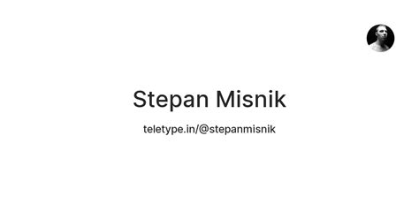 Stepan Misnik — Teletype