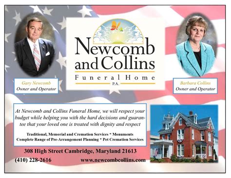 Newcomb and Collins Funeral Home P.A. | Cambridge MD