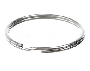 10 Pack - CleverDelights 2 Key Rings Large Split Strong Chain Ring ...