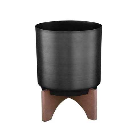 Lyrical Planter with Wooden Stand – TrustBasket