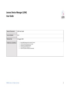Fillable Online Lenovo Device Manager Solution Release Notes Fax Email ...