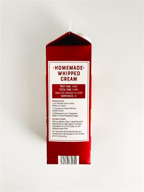 Aldi Heavy Whipping Cream Ingredients at Henry Briggs blog