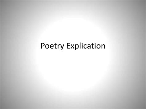 Image result for Explication Poetry Definition