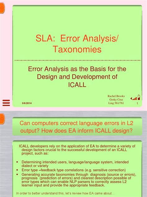 Image result for Error Analysis Language