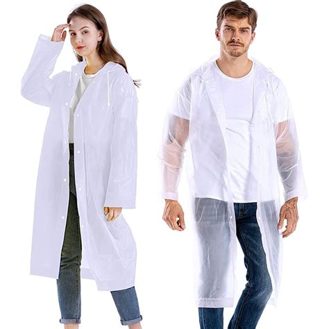 Allextreme EVA Waterproof Rain Coat Hooded Outdoor Water Resistant Suit ...