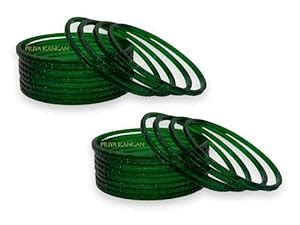 Buy PRIYA KANGAN Womens Exotic Self Cutting Work Glass Bangle Shiny ...