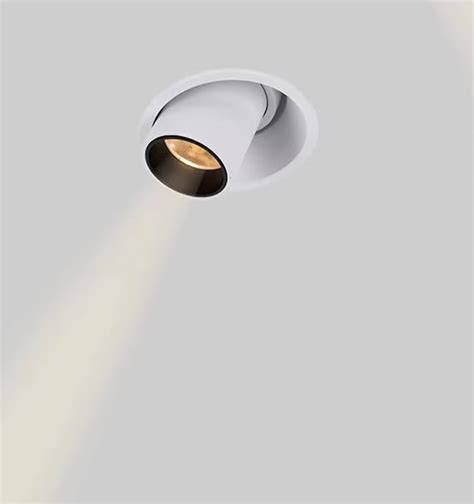 CITRA Led COB Trimless Adjustable Focus Round White Body Downlight ...