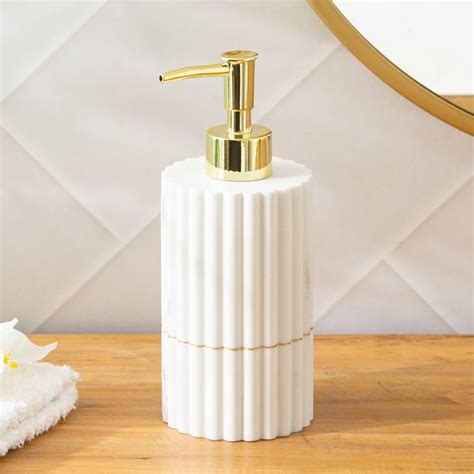 Buy Monique Marco 5Pcs Ribbed Polyresin Bathroom Set from Home Centre ...