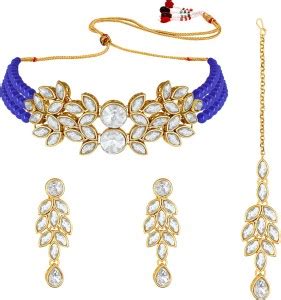 PEORA Alloy Gold-plated Blue Jewellery Set Price in India - Buy PEORA ...