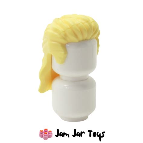 LEGO Hair Long Mullet Style Bright Light Yellow. FPH26