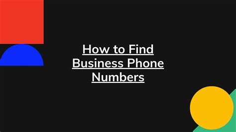 How to Find Business Phone Numbers: The Complete Guide to Business ...