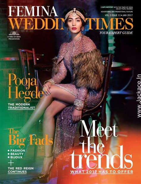 Pooja Hegde On The Latest Cover Of Femina Wedding Times | Jackace - Box ...