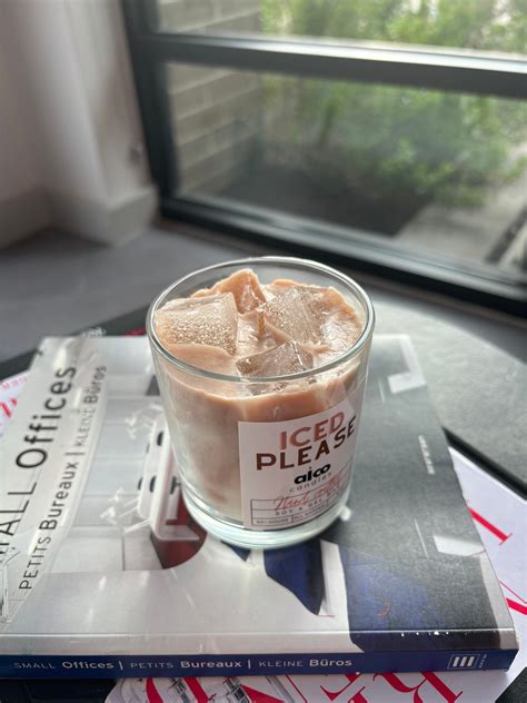 Iced Latte Candle 8oz Iced Coffee Candle coffee Scented Coffee Bar ...