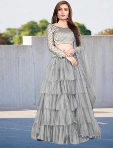 MAYUKRISHNA Women Ethnic Dress Grey Maxi/Full Length Dress - Buy ...