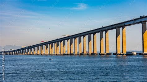 The Rio-Niterói Bridge, a section of the BR-101 over Guanabara Bay between the cities of Rio de Jane