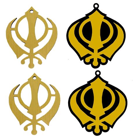 Buy Divya Mantra Sikh Khanda for Car Home Wall Decor Temple Pooja Items ...