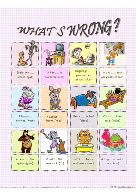 WHAT`S WRONG?: Deutsch DAF Arbeitsblätter pdf & doc