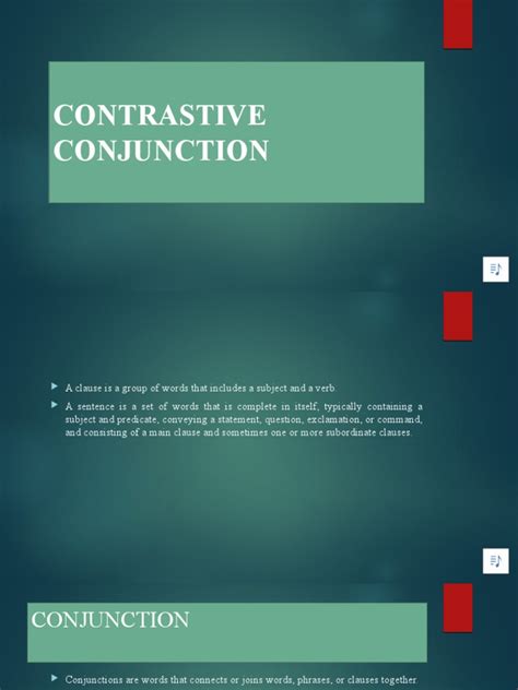 Image result for Contrastive Conjunction