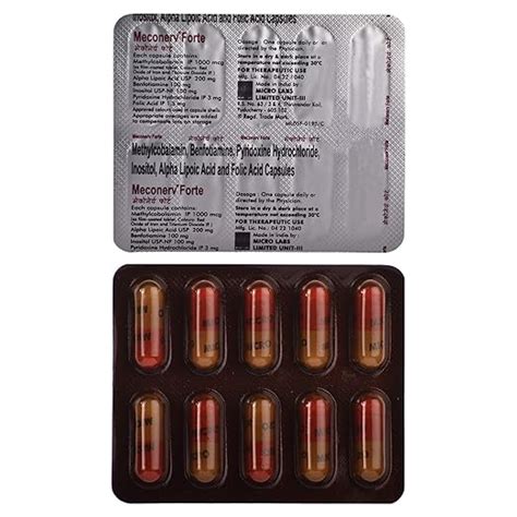 Meconerv Forte - Blister Pack of 10 Capsules : Amazon.in: Health ...