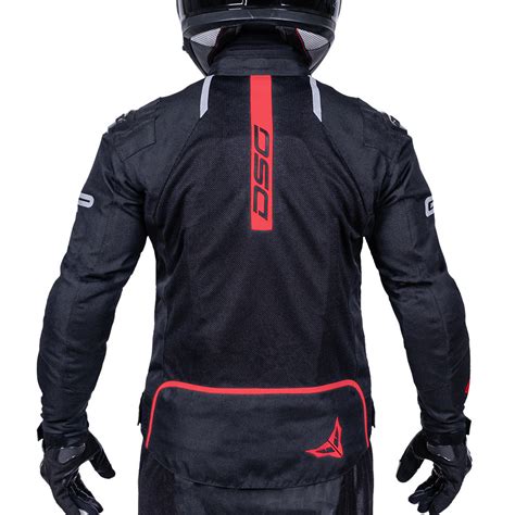 DSG GPX Riding Jacket Black Red– Moto Central
