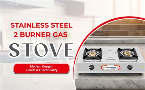 Perfect Flame Stainless Steel 2 Burner Gas Stove - A4-L.P.G. Stove-CM ...