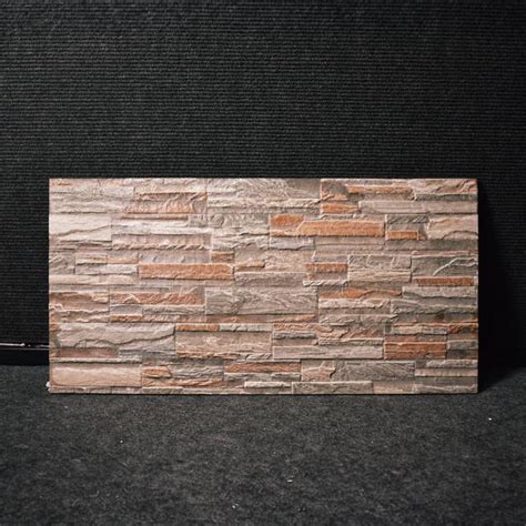 TL 00076 A Organic Brown 2 ft x 1 ft Stacked Stone Punch Finish ...