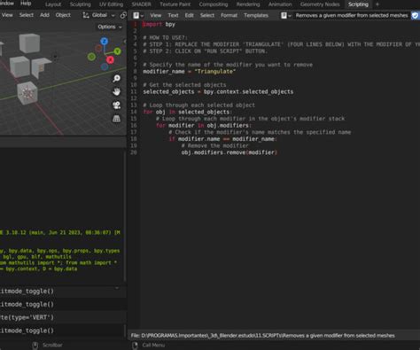 How to Edit a Script in Blender 的图像结果