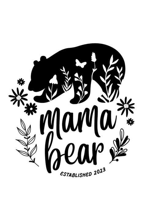 Crop Top - Black and White Floral Mama Bear – RiSX Lifestyle