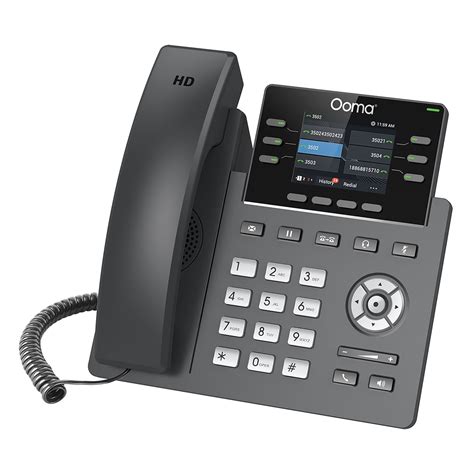 Ooma 6-Line IP Corded Conference Phone, Black (2613) | Quill.com