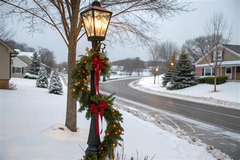 19+ Charming Christmas Lamp Post Decoration Ideas