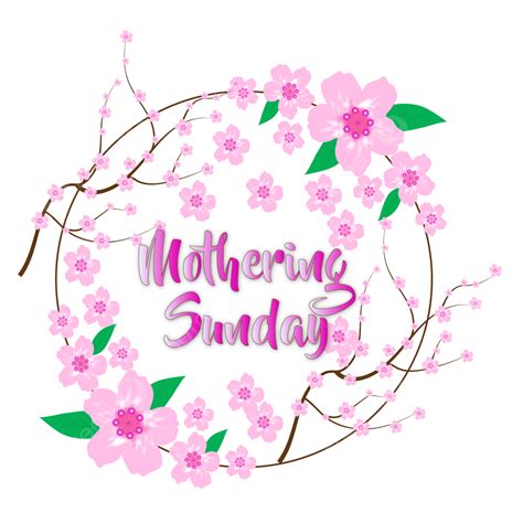 Flowers Beautiful Frame Vector Hd PNG Images, Mothering Sunday With ...
