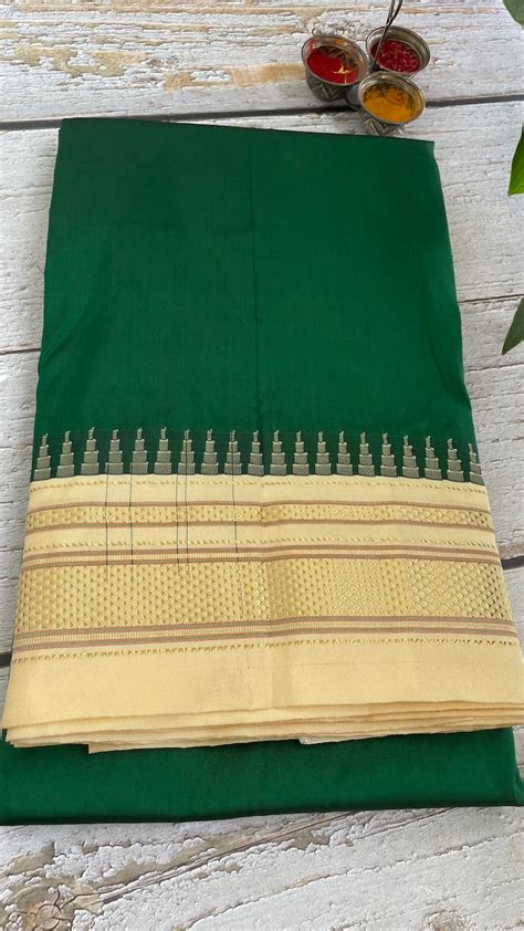 Green Ilkal Silk Saree – UTPALADesigns