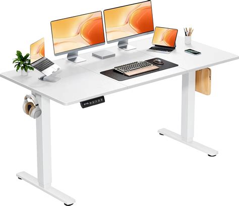 Sweetcrispyelectric Adjustable Height Standing Desk 63 X 24 Inch Sit ...