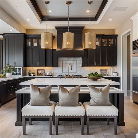 An alluring scullery with plush seating and gold accents | Transitional ...