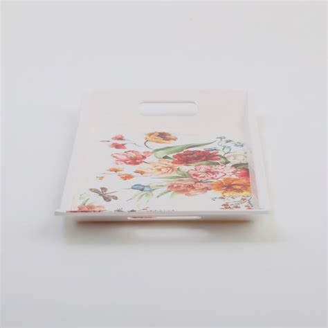 Buy Meadows Theme Melamine Printed Serving Tray - 38x19cm from Home ...