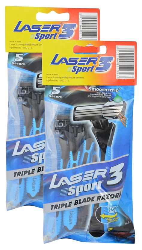 Buy Big Bazaar Combo - Laser Razor Sport 3 Triple Blade, 5 Razors (Buy ...