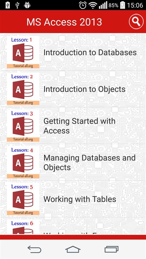 MS Access Tutorial 的图像结果