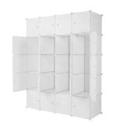 Buy 20-Cube DIY Plastic Closet Organizer Storage Shelves, Cube Closet ...